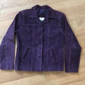 Vintage 100% Genuine Suede Leather Biker Shirt Jct